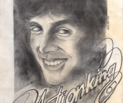 Akshay Kumar Actionking, a pencil portrait by Vijaykumar Kakade
