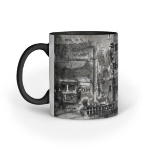 Hotel Tushar Building Urban Sketch – Mug by Vijaykumar Kakade