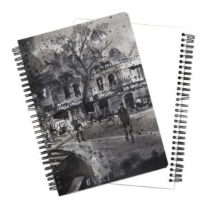 Café Goodluck Pune Art Notebook - Front and Back View