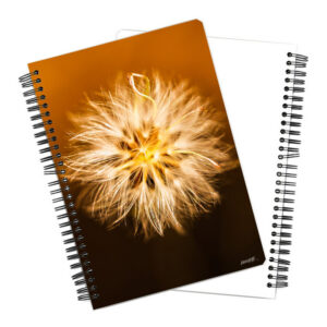Golden Dawn Dandelion Notebook - Front Back