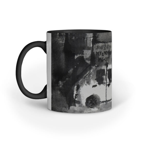 The White Car Mug - Left View
