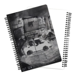 The White Car Notebook - Front and Back View