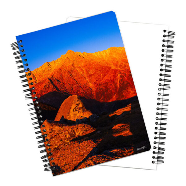 Golden Silence - Serene Triund Notebook Front Back