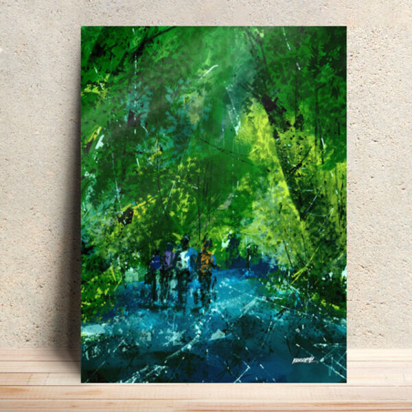 Vetal Tekdi Trail Metal Poster