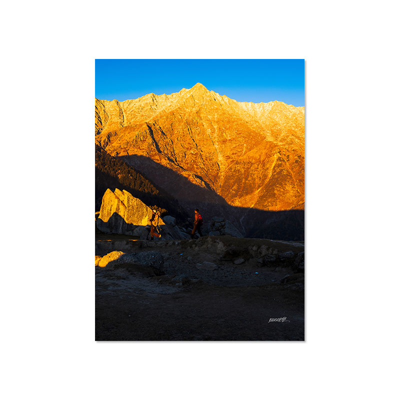 Last Light on the Dhauladhars - Breathtaking Triund Metal Poster