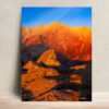 Golden Silence - Serene Triund Metal Poster against wall