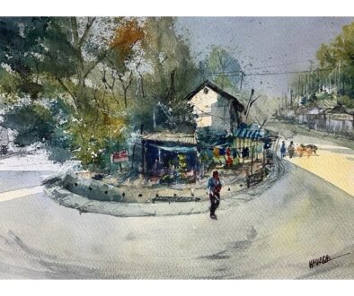 A bend in Banikhet, Himachal Pradesh.
