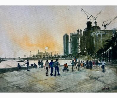 Evening at the Corniche, Doha